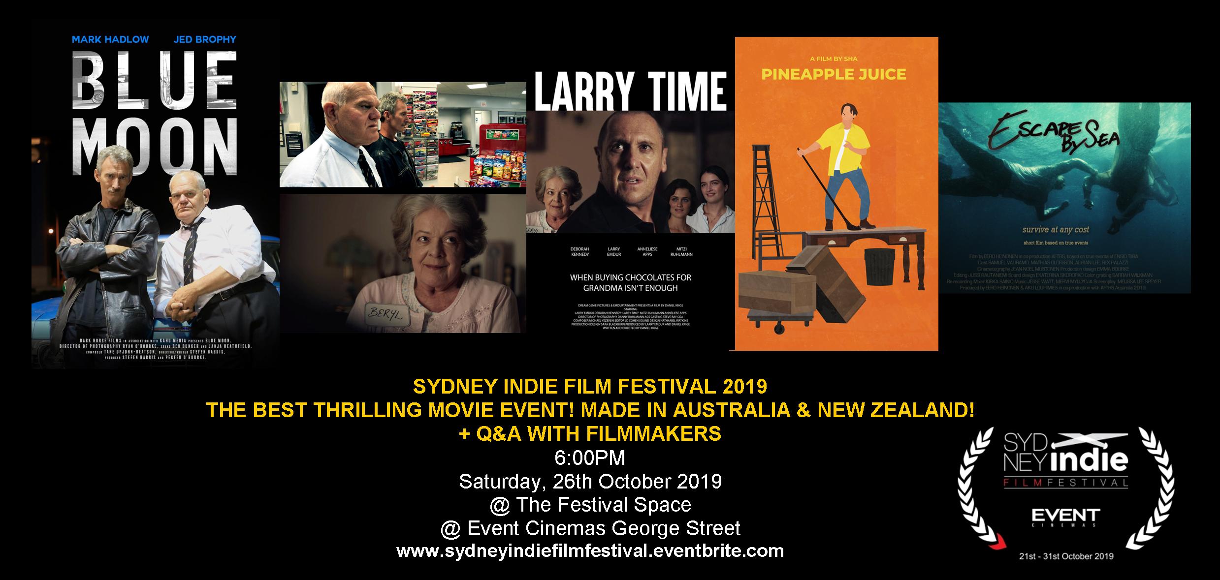 Sydney Indie Film Festival 2019 – Made in Australia & New Zealand –  SATURDAY, 26TH OCTOBER, 6PM » Sydney Indie Film Festival